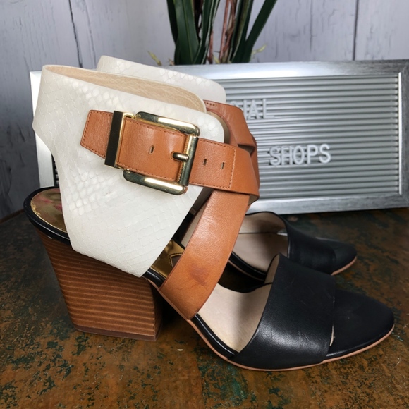 MICHAEL Michael Kors White/Brown/Blue Leather - Picture 3 of 8